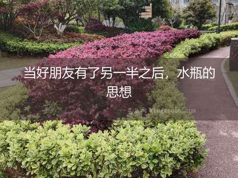 當(dāng)好朋友有了另一半之后，水瓶的思想