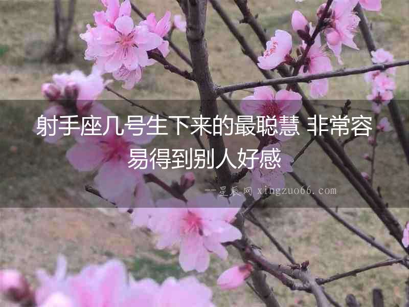 射手座幾號(hào)生下來的最聰慧 非常容易得到別人好感