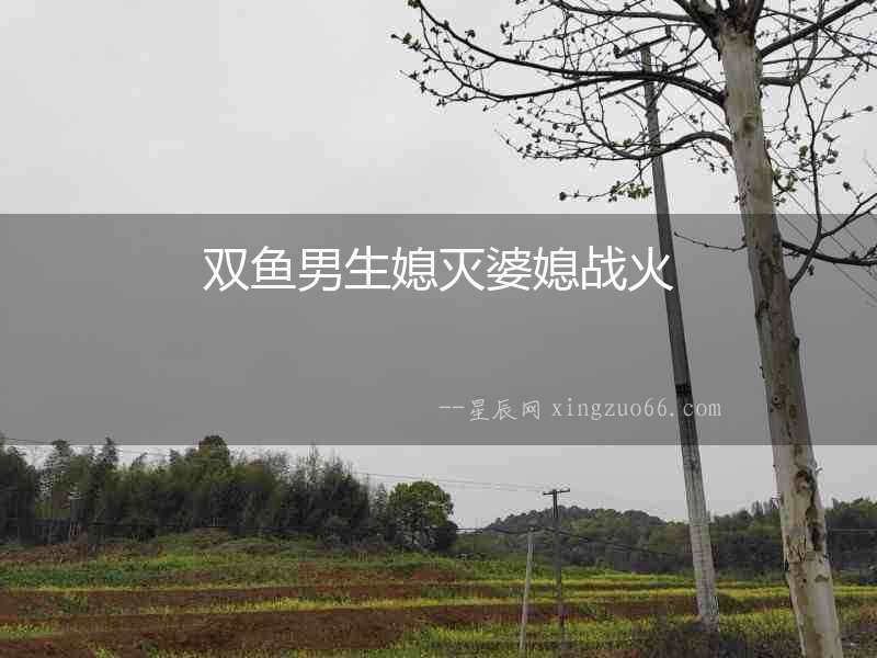 雙魚男生媳滅婆媳戰火