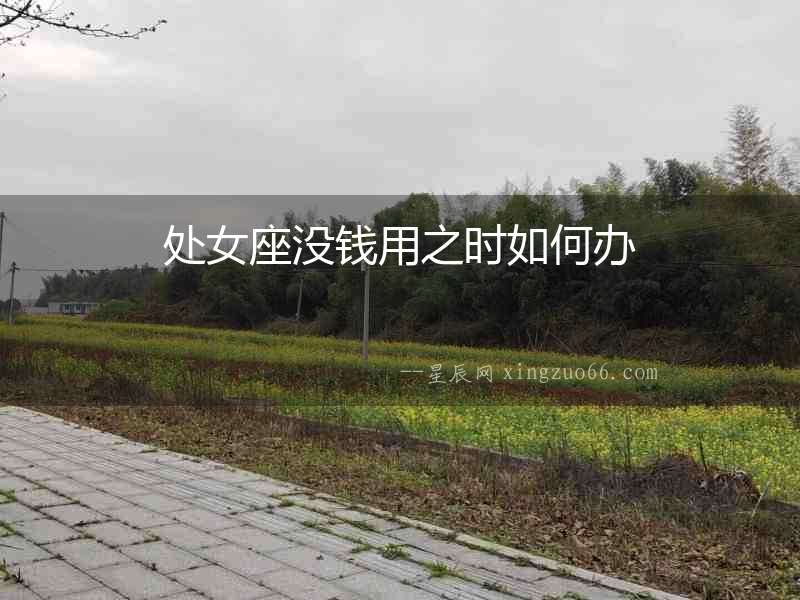 處女座沒錢用之時如何辦