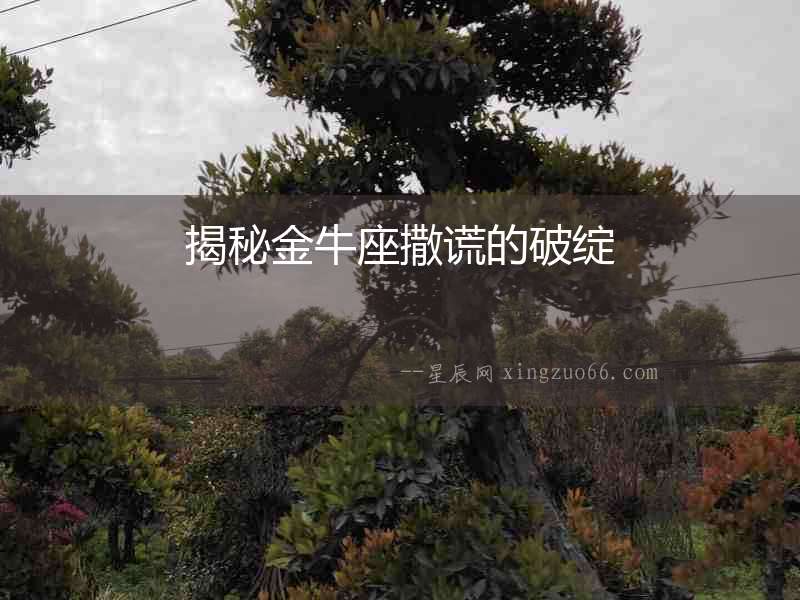 揭秘金牛座撒謊的破綻