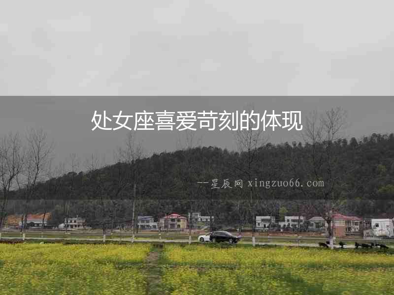 處女座喜愛苛刻的體現