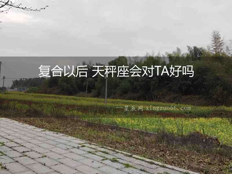 復合以后 天秤座會對TA好嗎