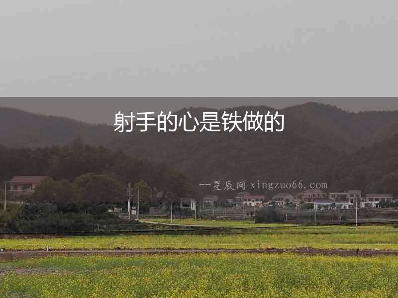 射手的心是鐵做的