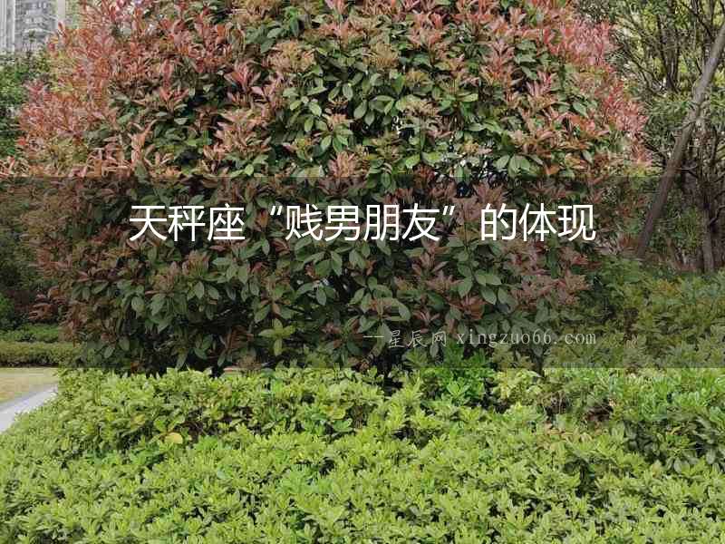 天秤座“賤男朋友”的體現(xiàn)
