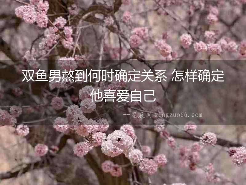 雙魚男熬到何時確定關系 怎樣確定他喜愛自己