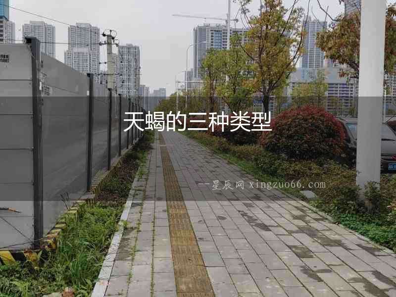 天蝎的三種類型