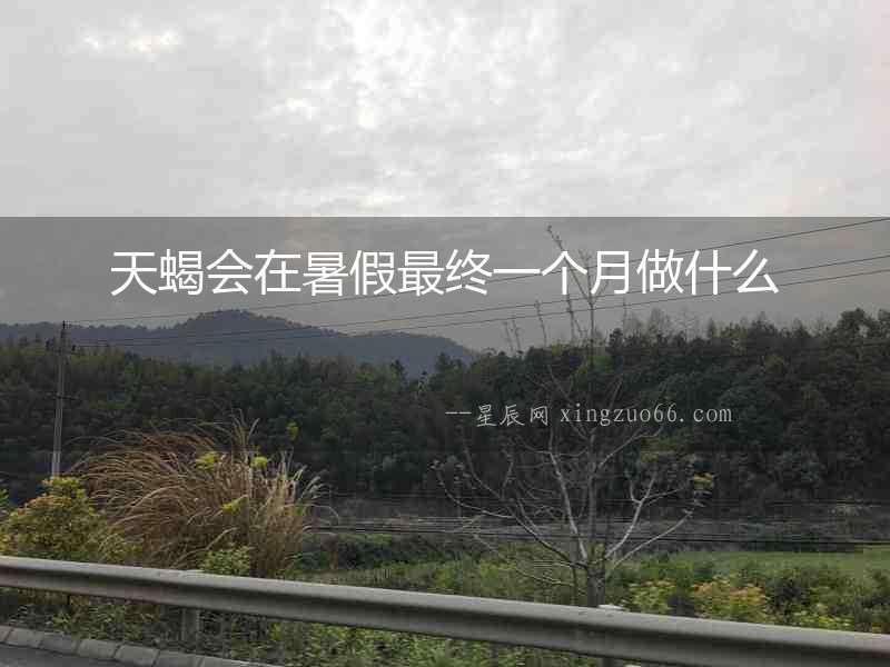 天蝎會在暑假最終一個月做什么