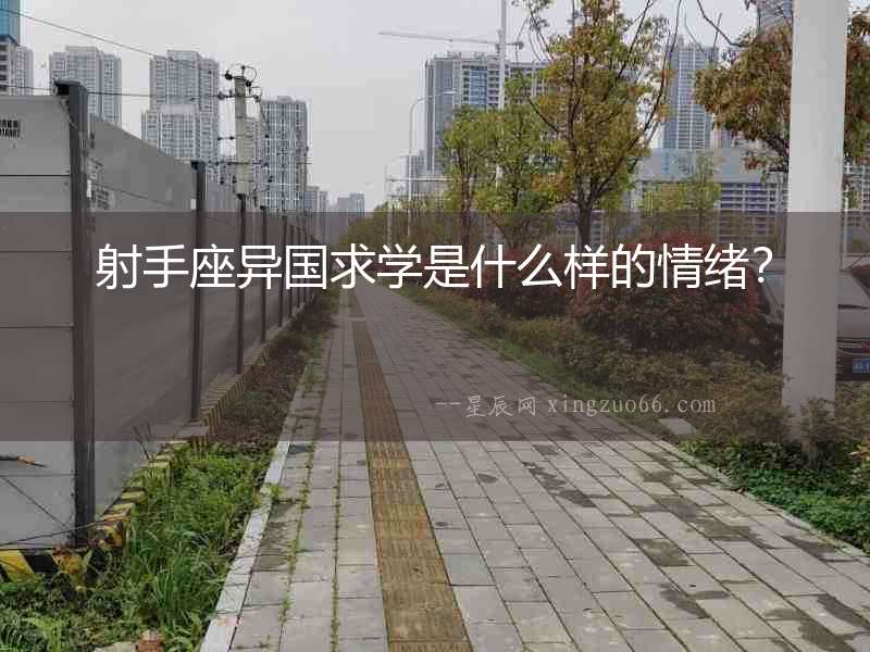 射手座異國求學是什么樣的情緒？