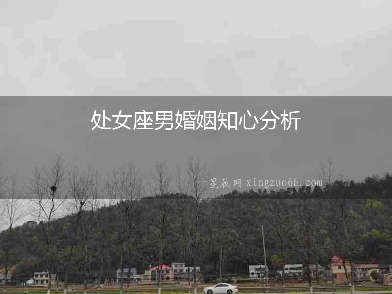 處女座男婚姻知心分析