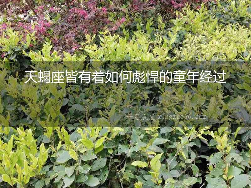 天蝎座皆有著如何彪悍的童年經(jīng)過(guò)