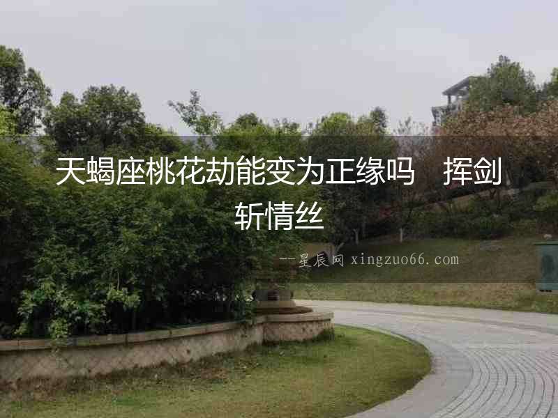 天蝎座桃花劫能變為正緣嗎   揮劍斬情絲