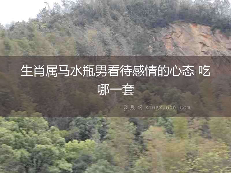 生肖屬馬水瓶男看待感情的心態(tài) 吃哪一套