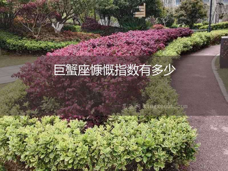 巨蟹座慷慨指數有多少