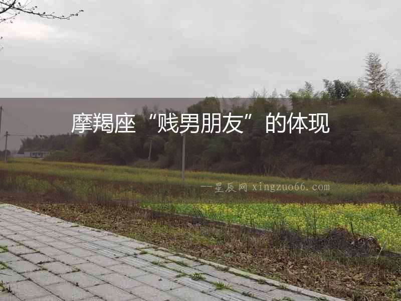 摩羯座“賤男朋友”的體現(xiàn)