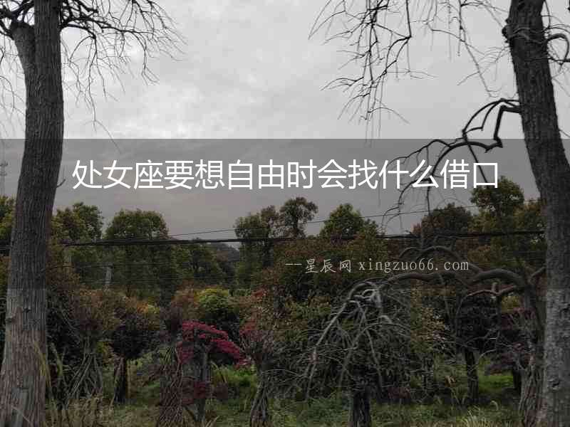處女座要想自由時會找什么借口