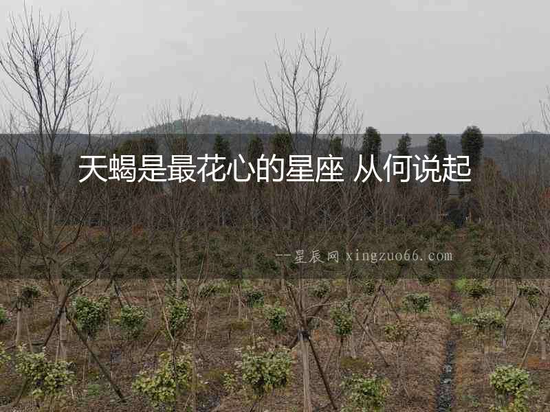 天蝎是最花心的星座 從何說起