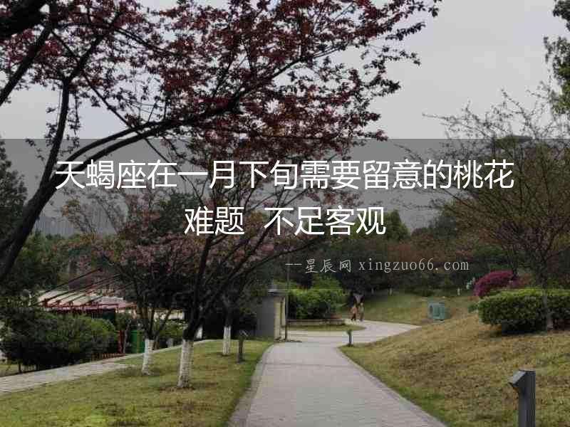 天蝎座在一月下旬需要留意的桃花難題  不足客觀