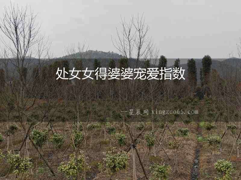 處女女得婆婆寵愛指數