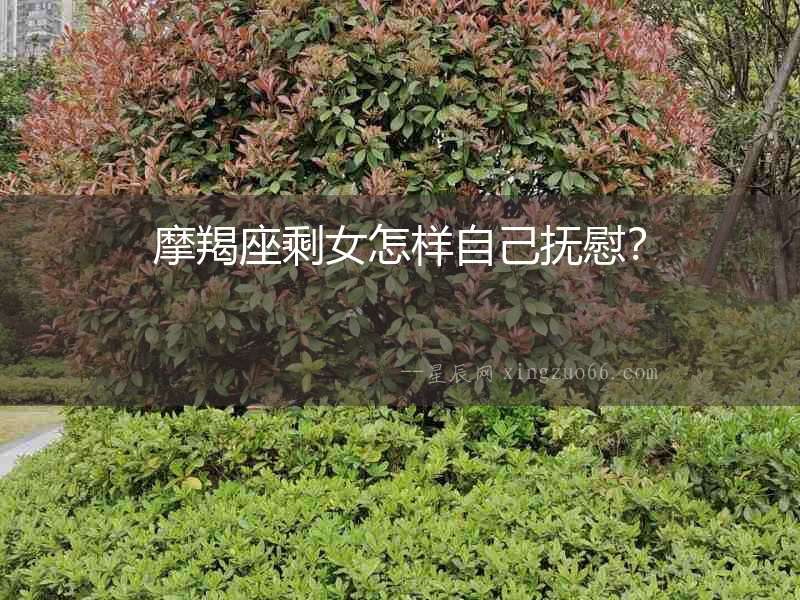摩羯座剩女怎樣自己撫慰？