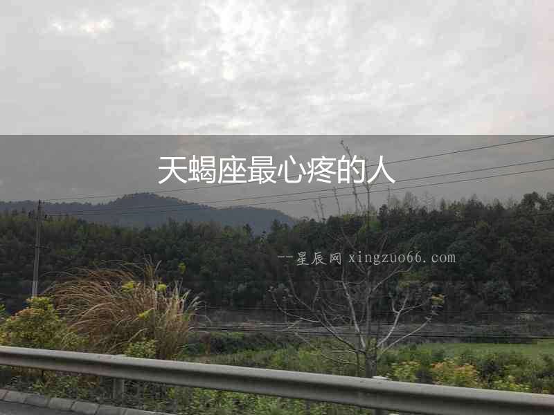 天蝎座最心疼的人