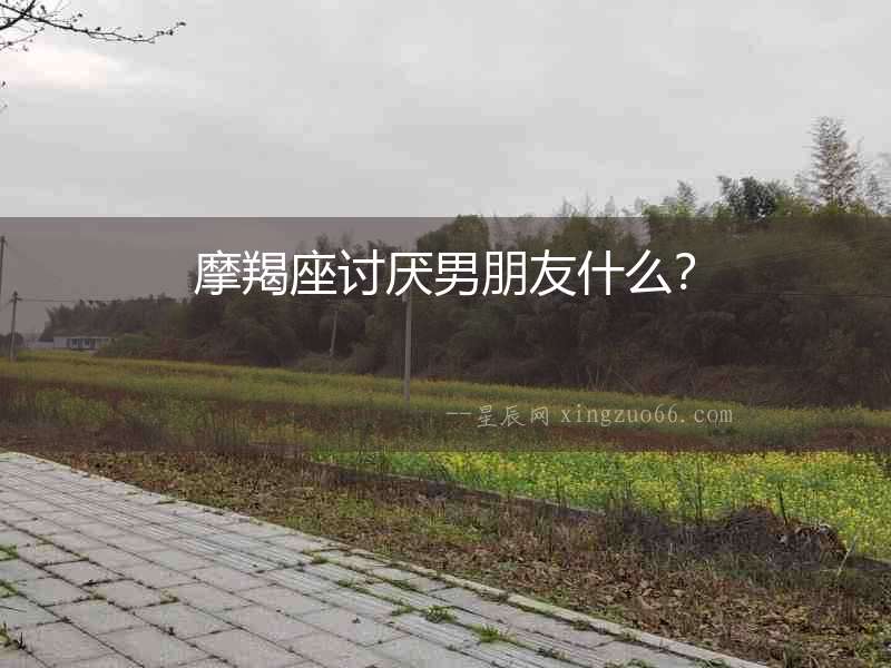 摩羯座討厭男朋友什么？