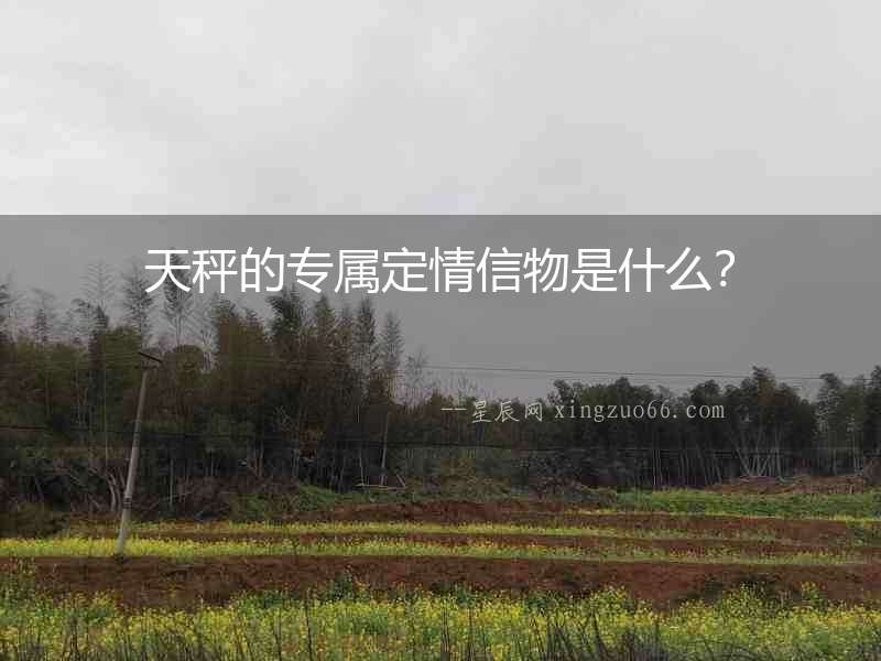 天秤的專屬定情信物是什么？