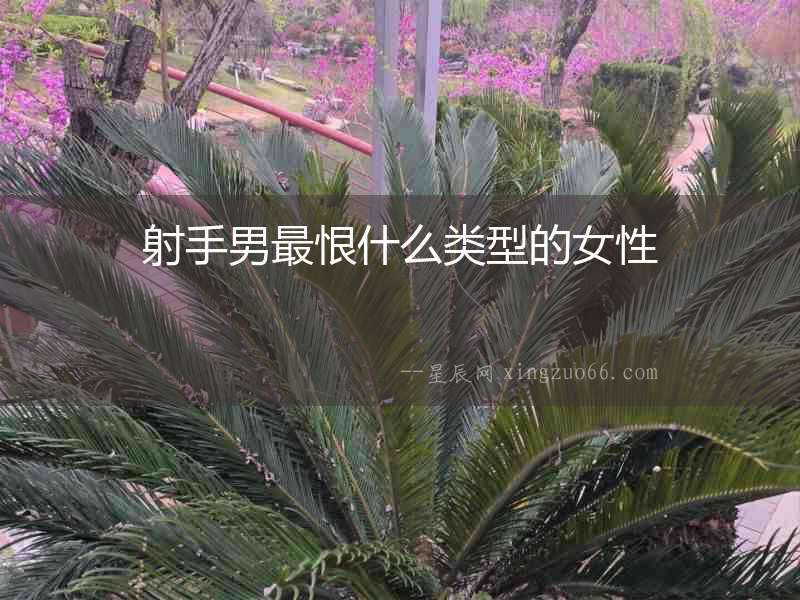 射手男最恨什么類型的女性