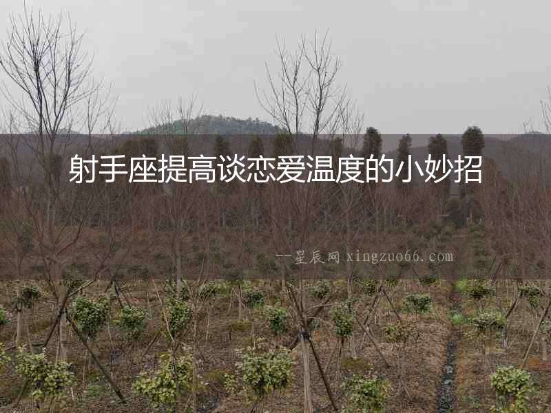 射手座提高談戀愛溫度的小妙招