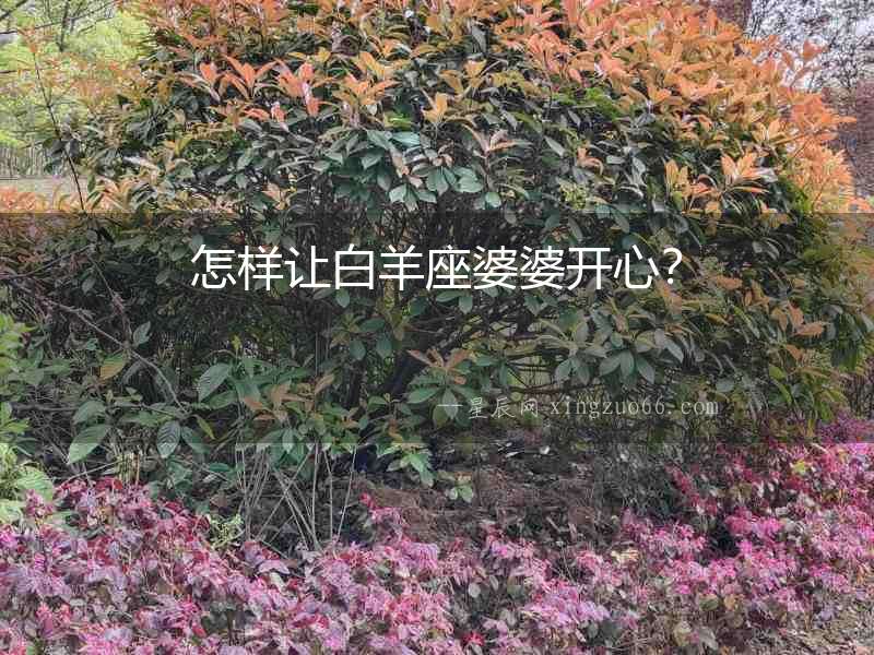 怎樣讓白羊座婆婆開心？