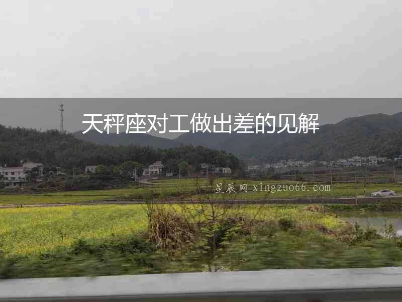天秤座對工做出差的見解