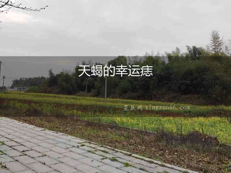 天蝎的幸運痣