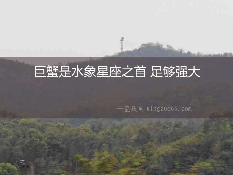 巨蟹是水象星座之首 足夠強(qiáng)大