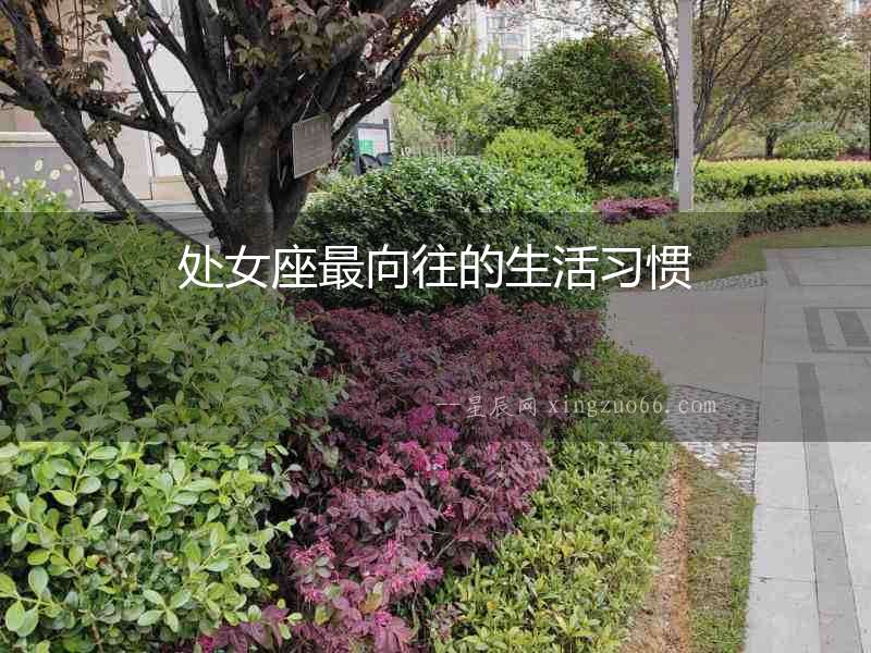 處女座最向往的生活習慣