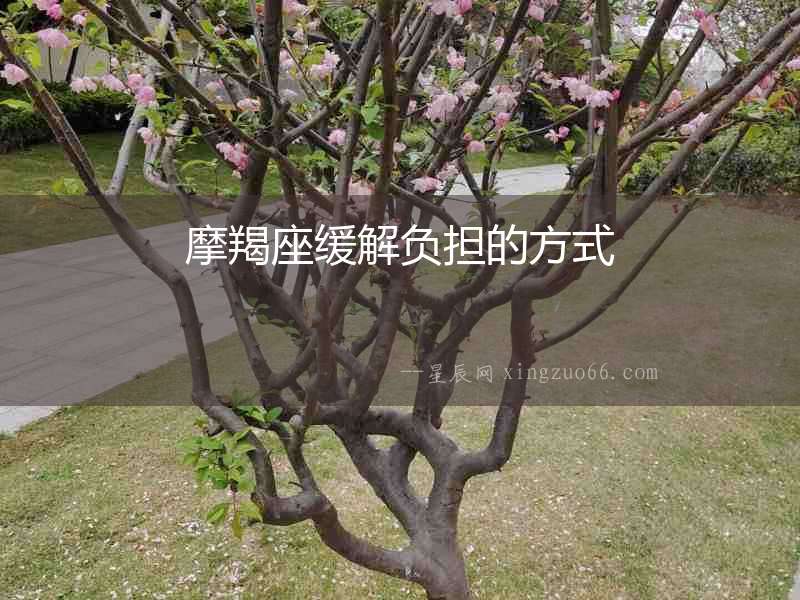 摩羯座緩解負擔的方式