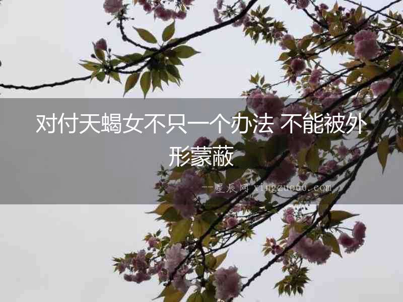 對(duì)付天蝎女不只一個(gè)辦法 不能被外形蒙蔽
