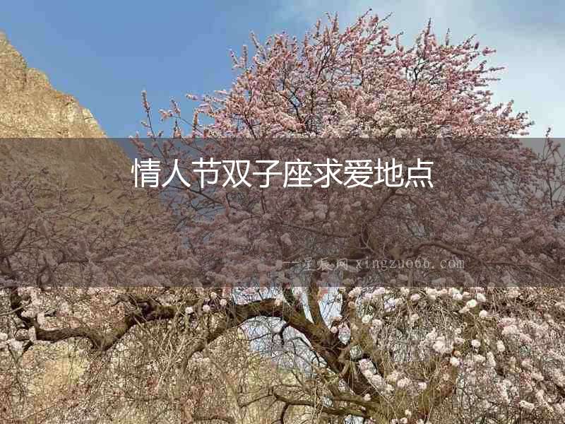 情人節雙子座求愛地點