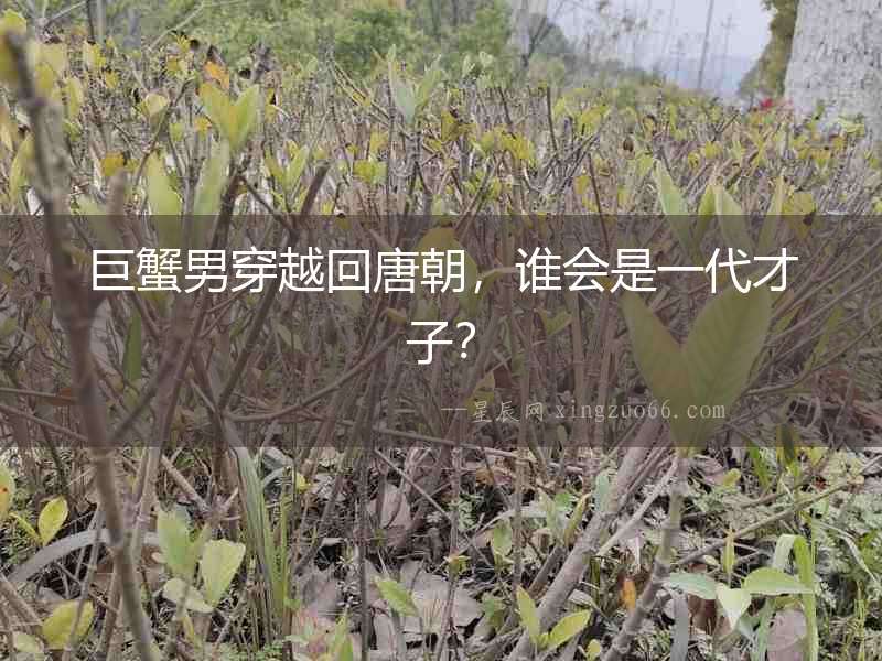 巨蟹男穿越回唐朝，誰會是一代才子？