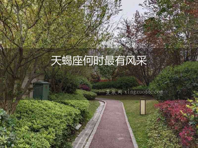 天蝎座何時最有風采