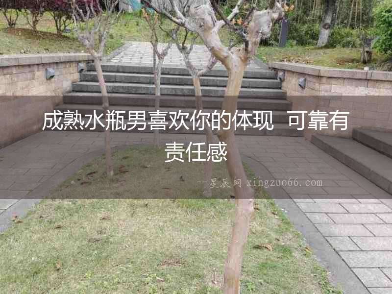 成熟水瓶男喜歡你的體現  可靠有責任感