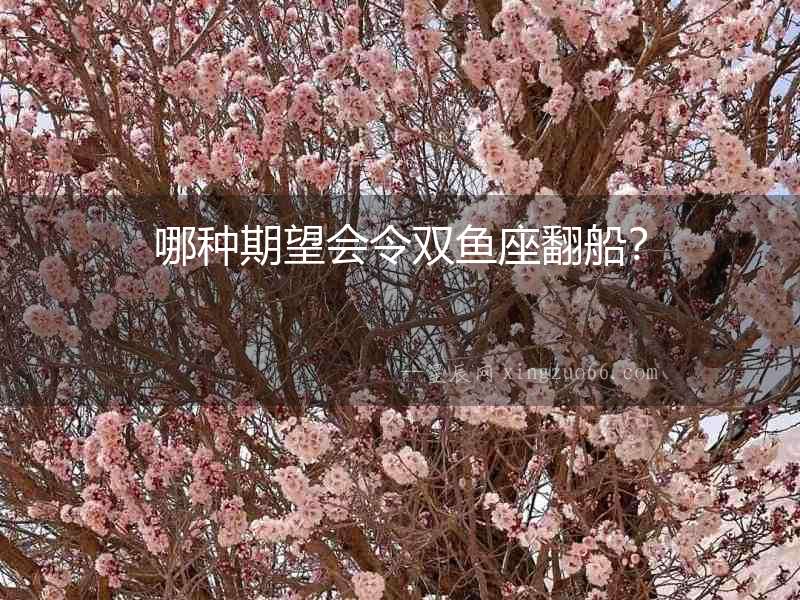 哪種期望會令雙魚座翻船？