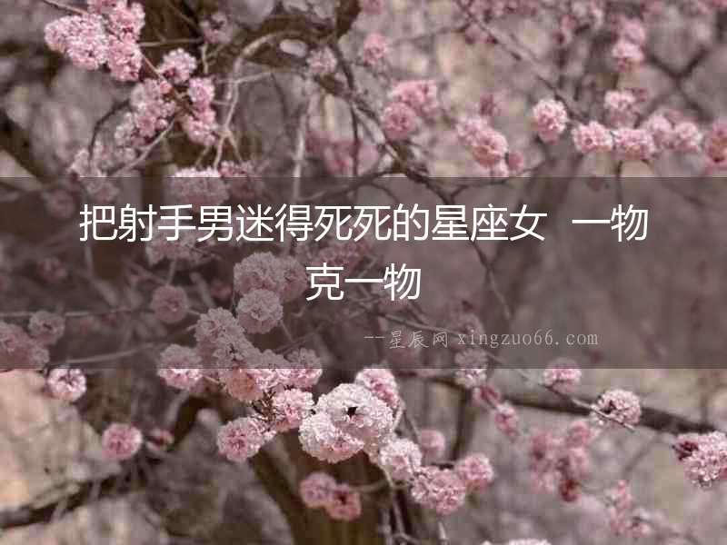 把射手男迷得死死的星座女  一物克一物