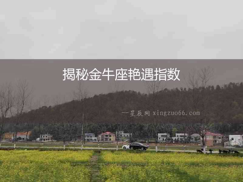 揭秘金牛座艷遇指數