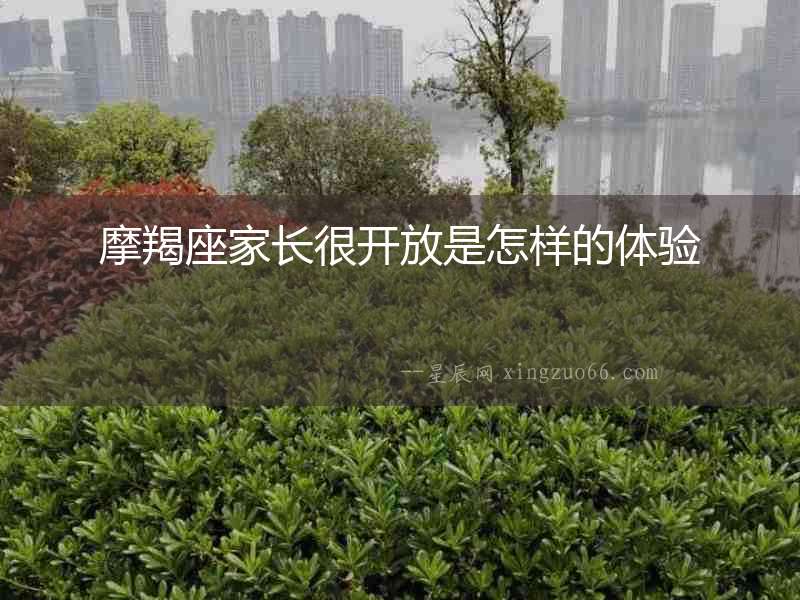 摩羯座家長很開放是怎樣的體驗