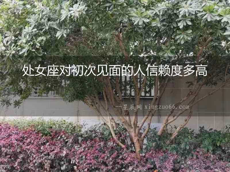 處女座對初次見面的人信賴度多高
