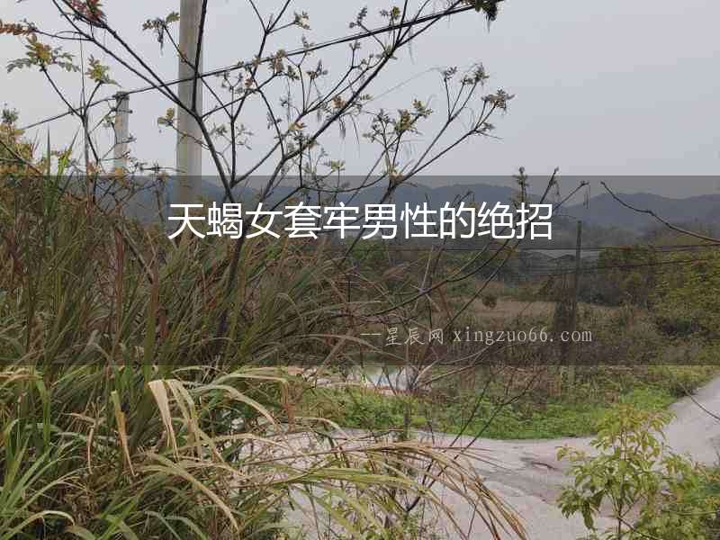 天蝎女套牢男性的絕招