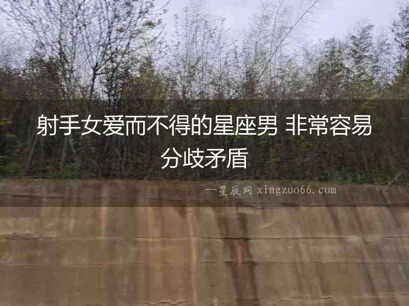 射手女愛而不得的星座男 非常容易分歧矛盾