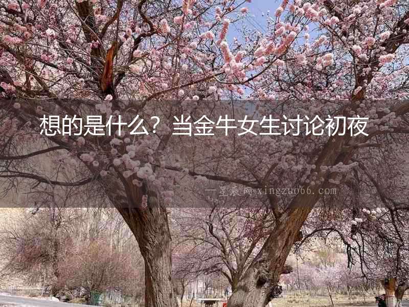 想的是什么？當(dāng)金牛女生討論初夜