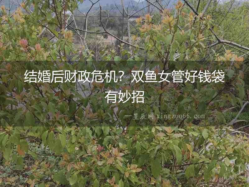 結婚后財政危機？雙魚女管好錢袋有妙招