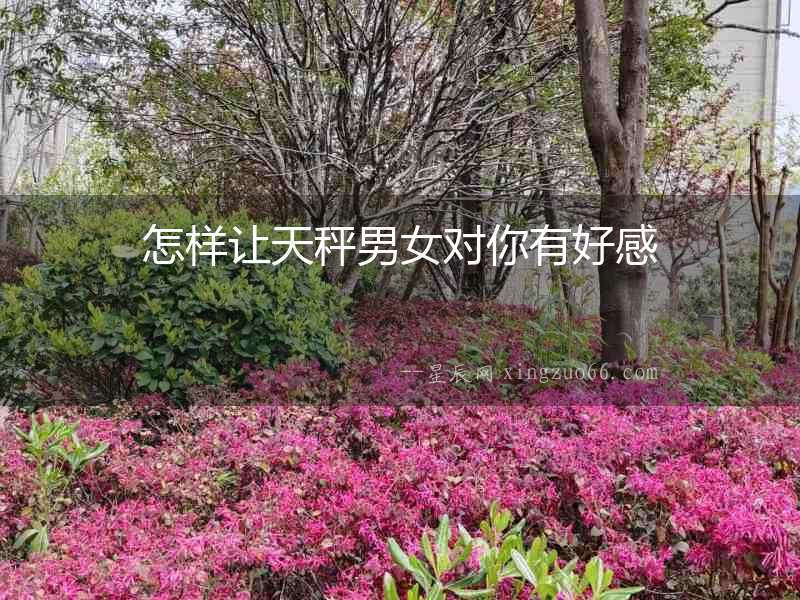 怎樣讓天秤男女對你有好感